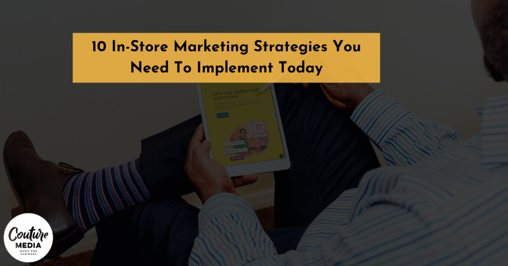 A business owner scrolls on his tablet, going over his marketing strategy for his business!