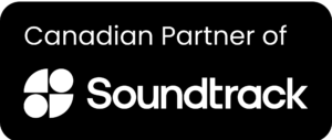 Couture Media partner logo for Soundtrack, a licensed in-store music platform for business.