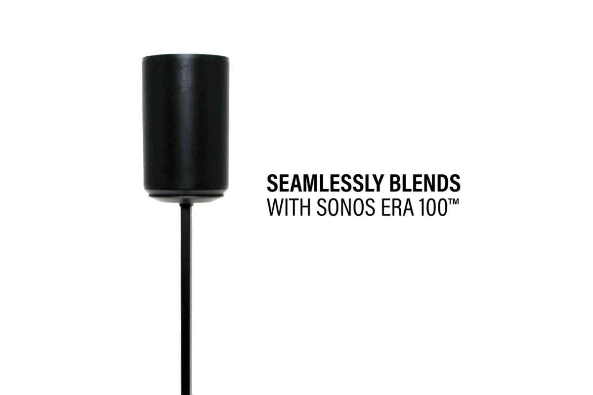 Height-Adjustable Speaker Stand for Sonos Era 100 Black 4