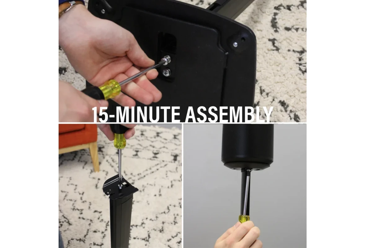 Height-Adjustable Speaker Stand for Sonos Era 100 Black 6