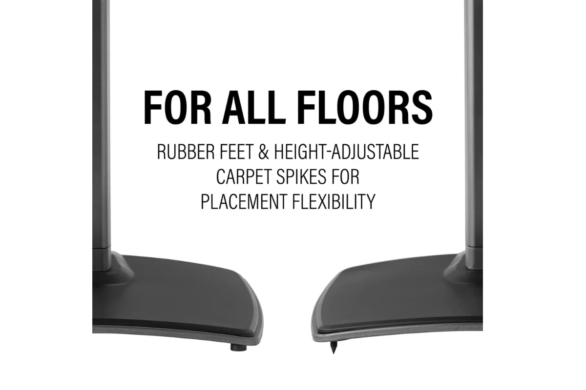 Height-Adjustable Speaker Stand for Sonos Era 100 Black 8