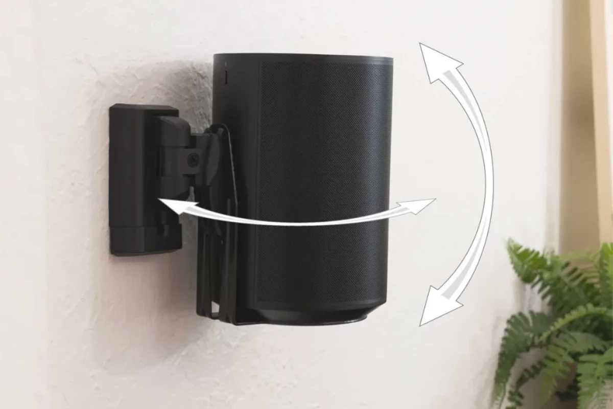 Sanus Adjustable Speaker Wall Mount designed for the Sonos Era 100 Black 5