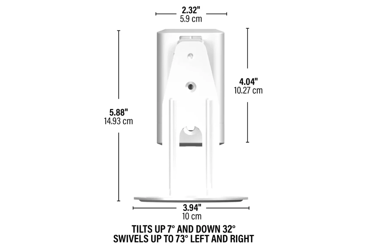 Sanus Adjustable Speaker Wall Mount designed for the Sonos Era 100 White 3