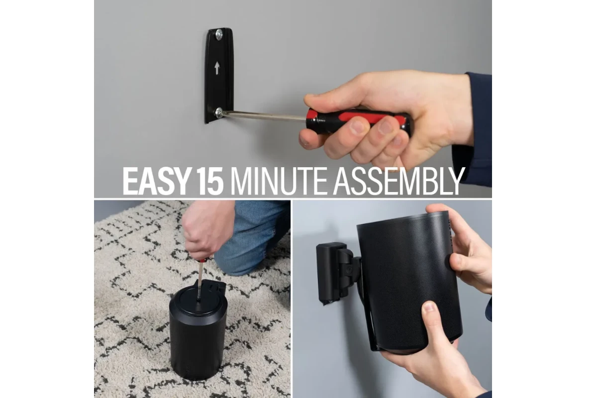 Sanus Wall Mount designed for the Sonos Era 100 Black 5