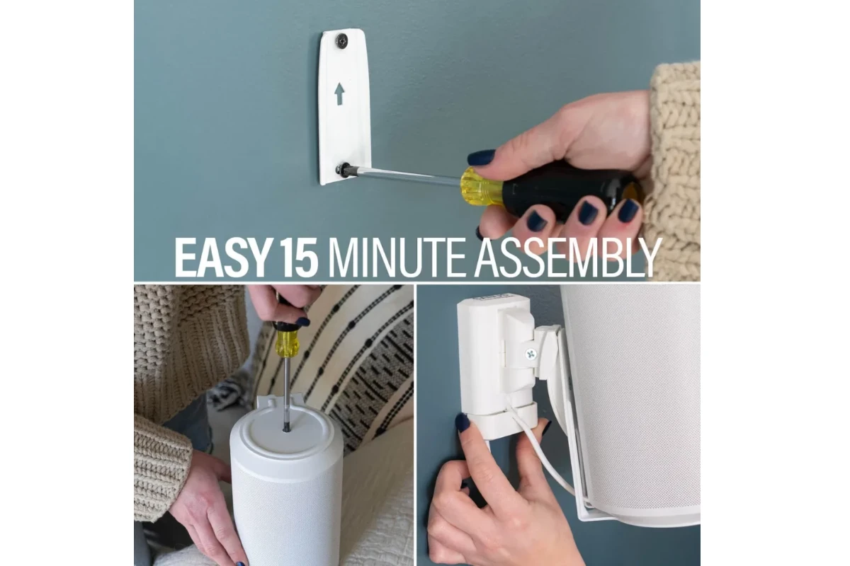 Sanus Wall Mount designed for the Sonos Era 100 White 4