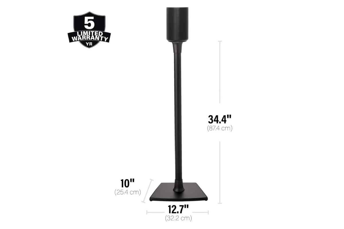 Speaker Stands for Sonos Era 100 Pair Black 5